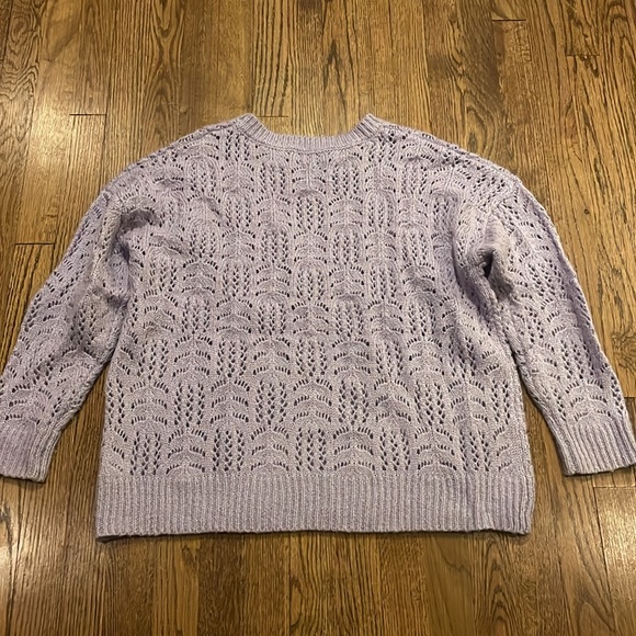 Ultra Flirt soft lilac purple crewneck sweater size 1x - Picture 6 of 7